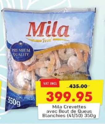 Mila Crevettes Avec Bout De Queues Blanchies 41/50 350g