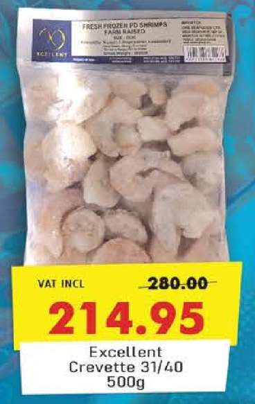 Excellent Crevette 31/40 500g