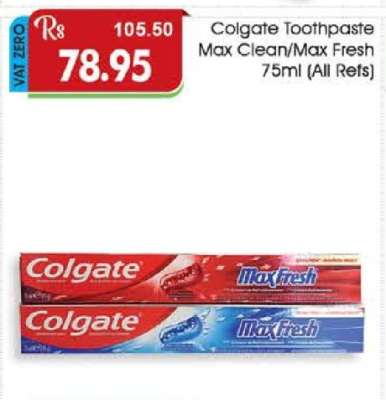 Colgate Toothpaste Max Clean/Max Fresh 75ml