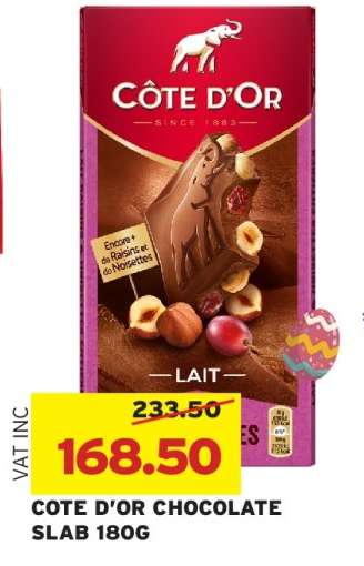 COTE D'OR CHOCOLATE SLAB 180G