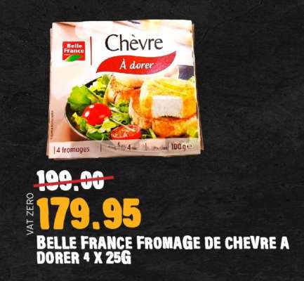 BELLE FRANCE FROMAGE DE CHEVRE A DORER 4 X 25G
