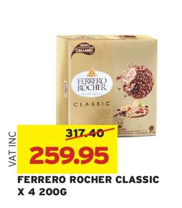 FERRERO ROCHER CLASSIC X 4 200G