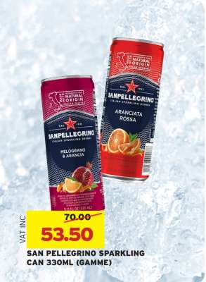 SAN PELLEGRINO SPARKLING CAN 330ML (GAMME)