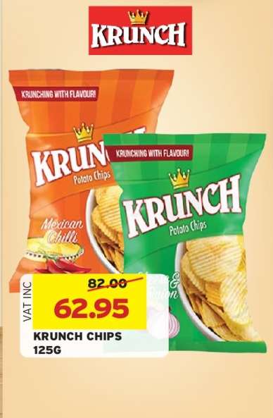 KRUNCH CHIPS 125G