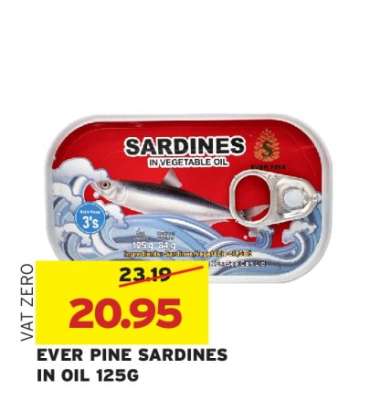 EVER PINE SARDINES IN OIL 125G