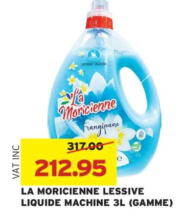 LA MORICIENNE LESSIVE LIQUIDE MACHINE 3L (GAMME)