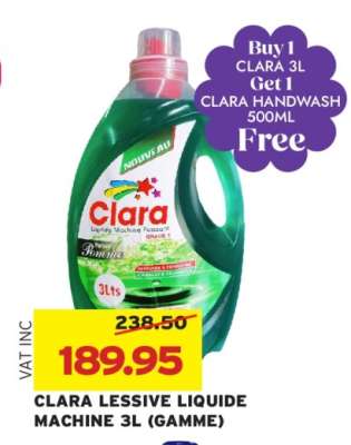 CLARA LESSIVE LIQUIDE MACHINE 3L (GAMME)