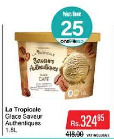 La Tropicale Glace Saveur Authentiques