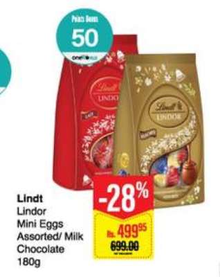 Lindt Lindor Mini Eggs Assorted/ Milk Chocolate 180g