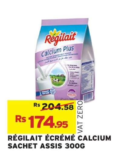 RÉGILAIT ÉCRÉMÉ CALCIUM SACHET ASSIS 300G