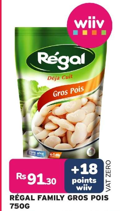 REGAL FAMILY GROS POIS 750G