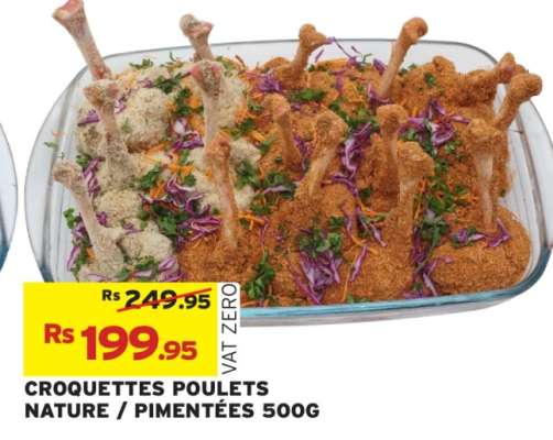 CROQUETTES POULETS NATURE / PIMENTÉES 500G