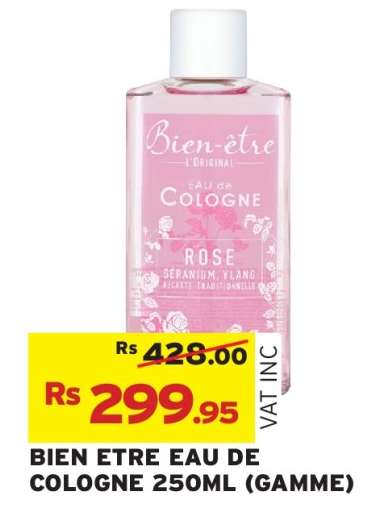 BIEN ETRE EAU DE COLOGNE 250ML (GAMME)