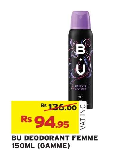 BU DEODORANT FEMME 150ML (GAMME)