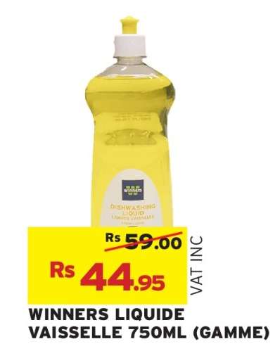 WINNERS LIQUIDE VAISSELLE 750ML (GAMME)