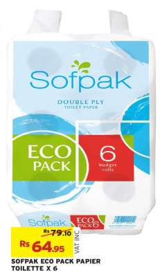 SOFFPAK ECO PACK PAPIER TOILETTE X 6