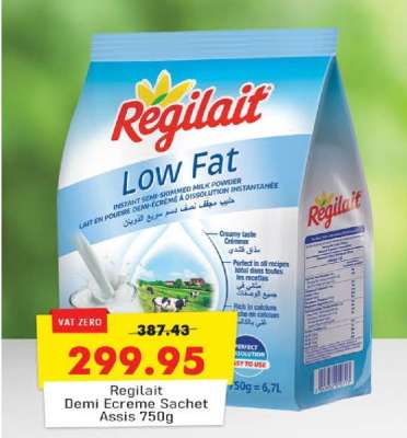 Regilait Demi Ecreme Sachet Assis 750g