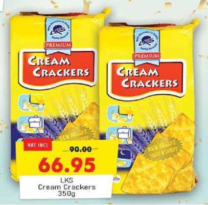 LKS CREAM CRACKERS 350G