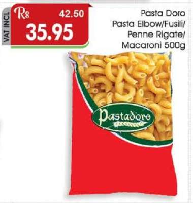 Pasta Doro Pasta Elbow/Fusilli/Penne Rigate/Macaroni 500g