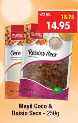 Mayil Coco & Raisin Secs - 250g