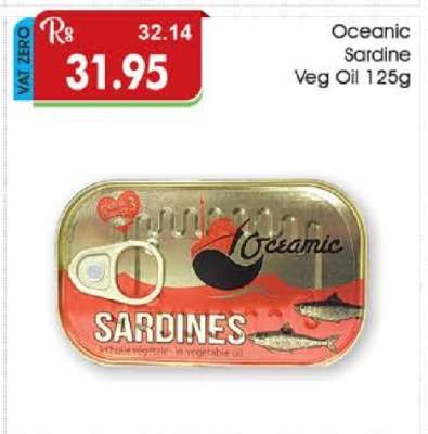 Oceanic Sardine Veg Oil 125g