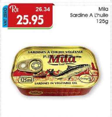 Mila Sardine A L'huile 125g