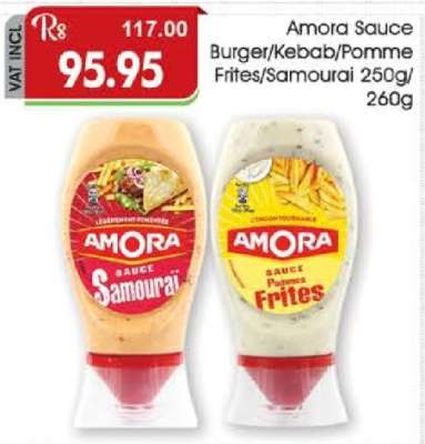 Amora Sauce Burger/Kebab/Pomme Frites/Samourai 250g/260g