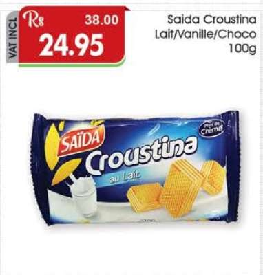 Saida Croustina Lait/Vanille/Choco 100g