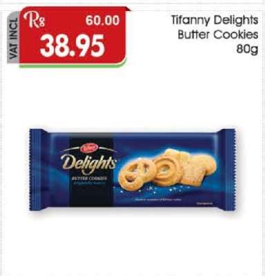 Tifanny Delights Butter Cookies 80g