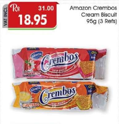 Amazon Crembos Cream Biscuit 95g (3 Refs)
