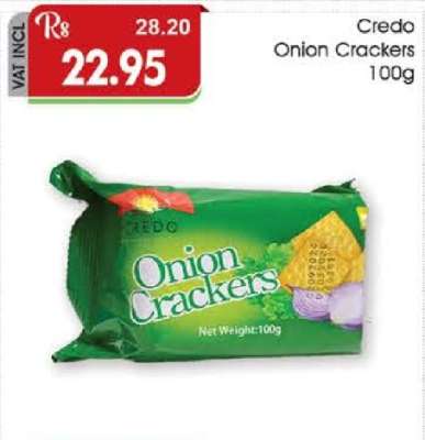 Credo Onion Crackers 100g