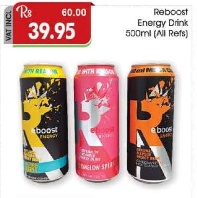 Reboost Energy Drink 500ml (All Refs)