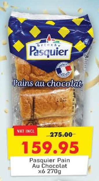 Pasquier Pain Au Chocolat x6 270g