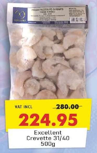 Excellent Crevette 31/40 500g