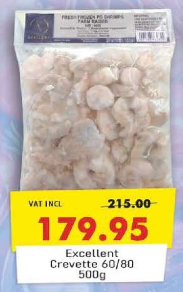 Excellent Crevette 60/80 500g