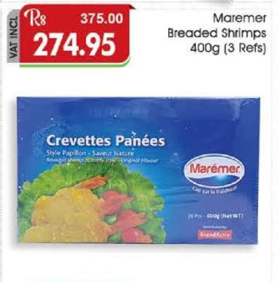 Maremer Breaded Shrimps 400g (3 Refs)