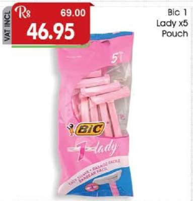 Bic 1 Lady x5 Pouch