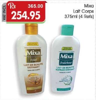 Mixa Lait Corps 375ml (4 Refs)