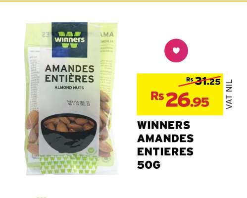 WINNERS AMANDES ENTIÈRES 50G
