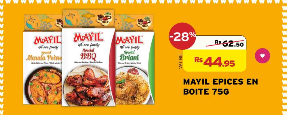 MAYIL EPICES EN BOITE 75G