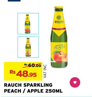 RAUCH SPARKLING PEACH / APPLE 250ML