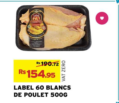 LABEL 60 BLANCS DE POULET 500G