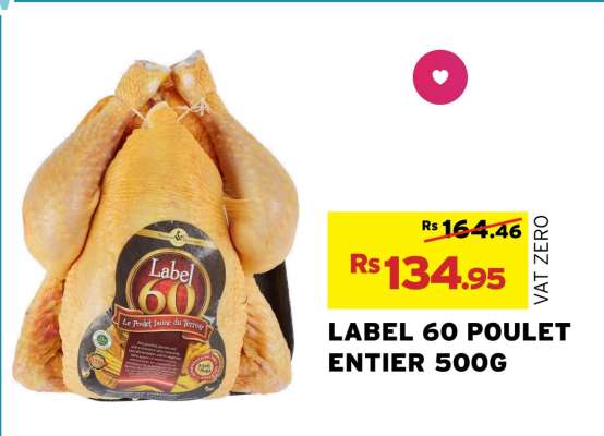 LABEL 60 POULET ENTIER 500G
