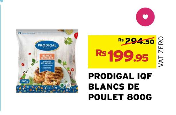 Prodigal IQF Blancs De Poulet 800g