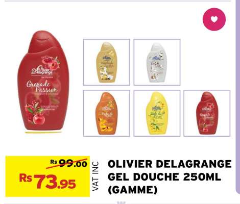 OLIVIER DELAGRANGE GEL DOUCHE 250ML (GAMME)