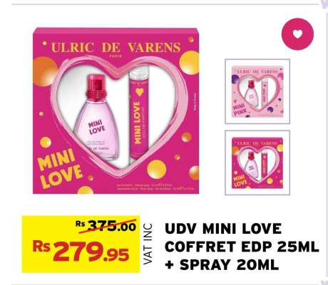 UDV MINI LOVE COFFRET EDP 25ML + SPRAY 20ML