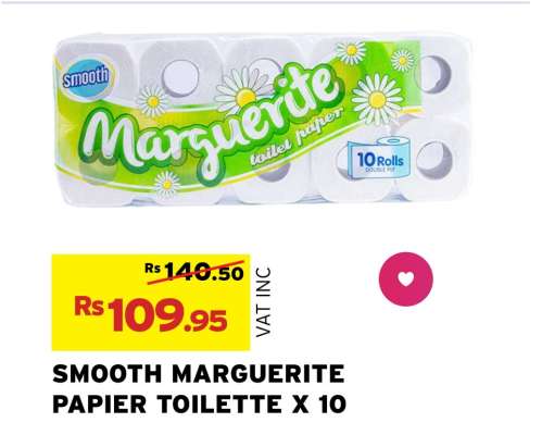 SMOOTH MARGUERITE PAPIER TOILETTE X 10