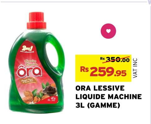 ORA LESSIVE LIQUIDE MACHINE 3L (GAMME)