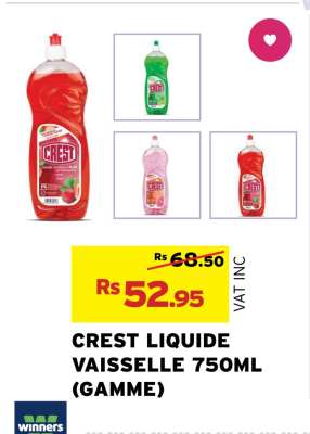 CREST LIQUIDE VAISSELLE 750ML (GAMME)