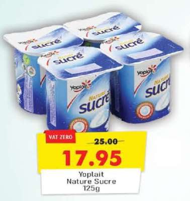 Yoplait Nature Sucre